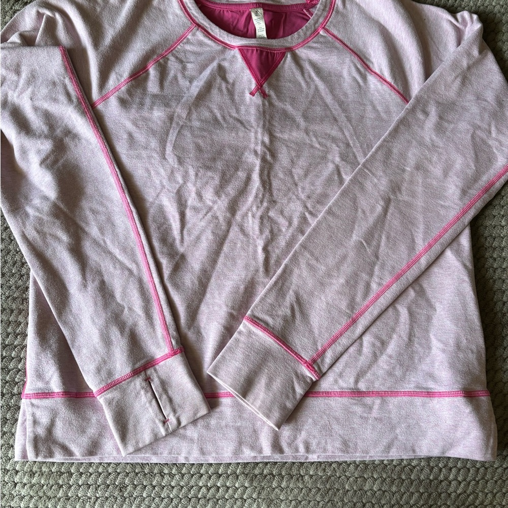 Pink Lululemon Voyage Pullover